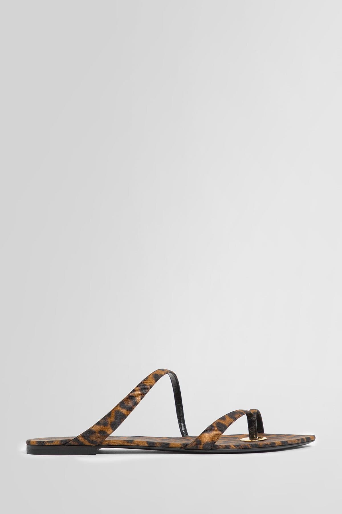 SAINT LAURENT Leopard Print Tanger Sandals