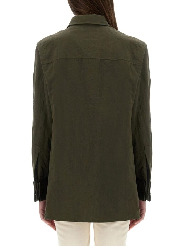 Saint Laurent LINEN AND COTTON "CASSANDRE" SHIRT