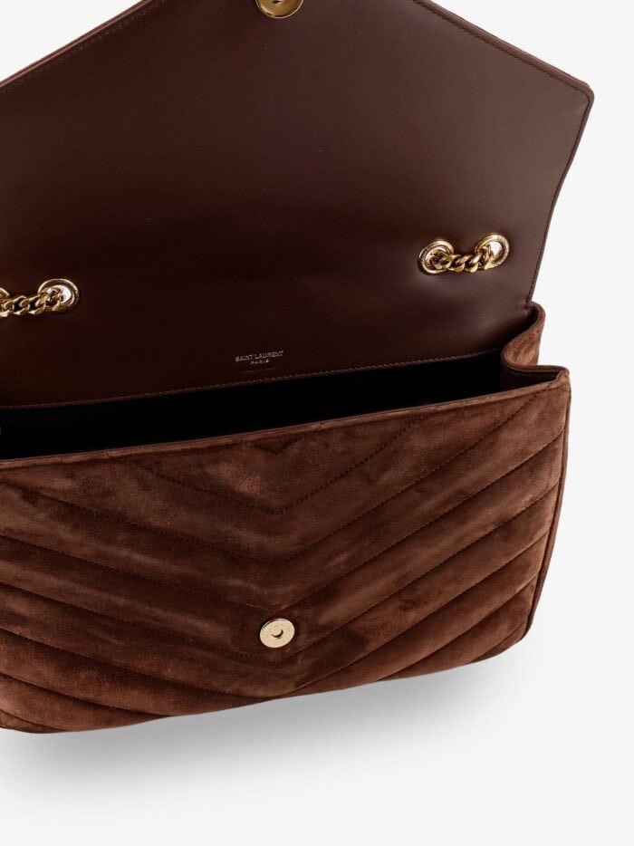 saint laurent loulou large matelassé suede shoulder bag Saint Laurent Loulou Large Matelassé Suede Shoulder Bag