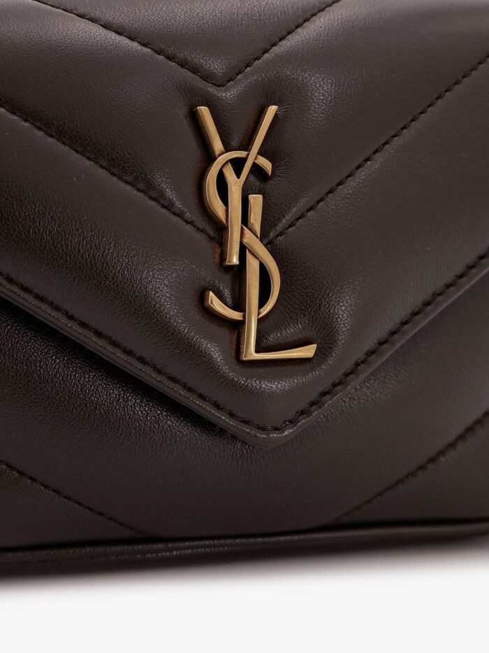 Saint Laurent Loulou Mini Leather Crossbody Bag