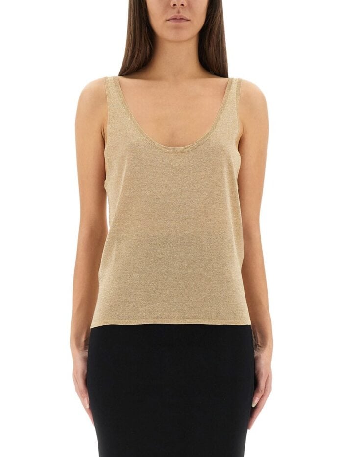 Saint Laurent LUREX KNIT TANK TOP