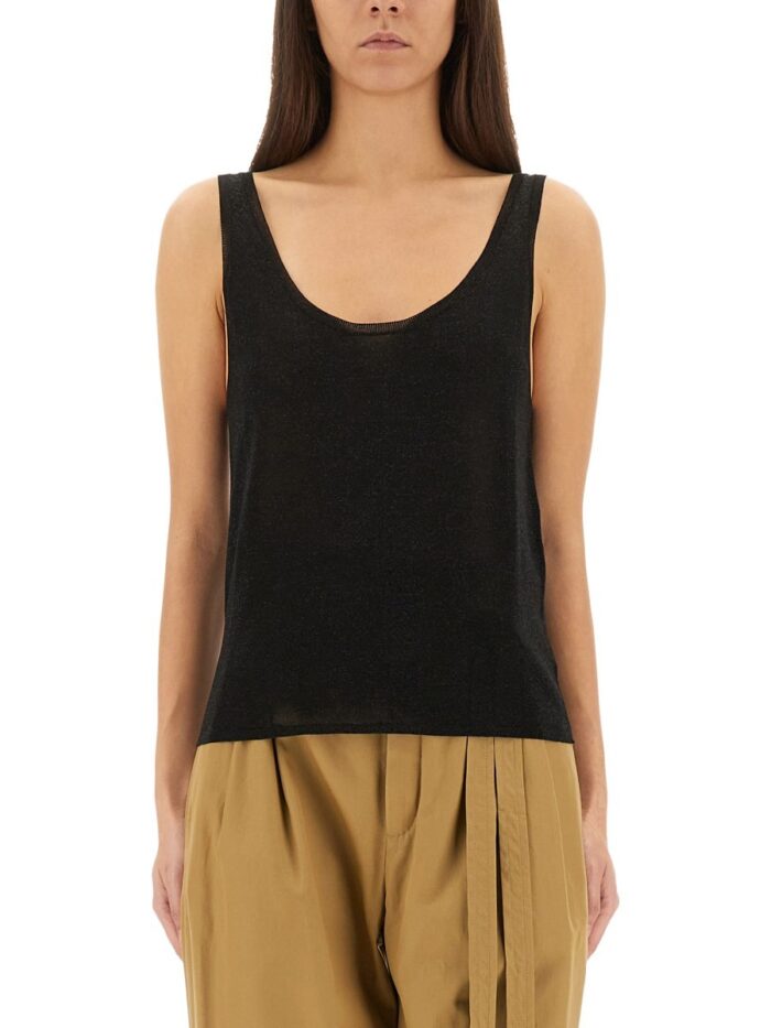 saint laurent lurex knit tank top Saint Laurent LUREX KNIT TANK TOP