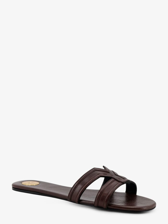 Saint Laurent Mabrouka Leather Sandals