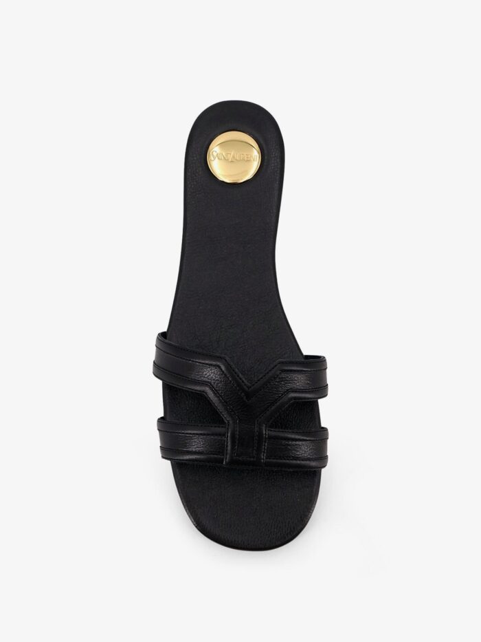 Saint Laurent Mabrouka Leather Sandals