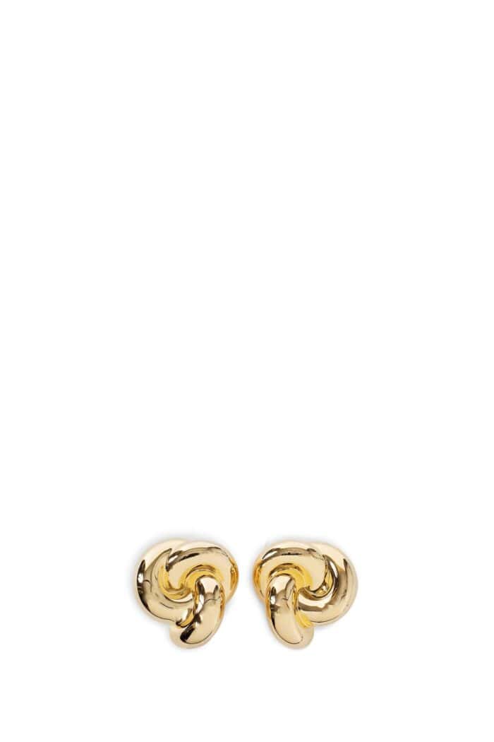 SAINT LAURENT Metal Knot Earrings