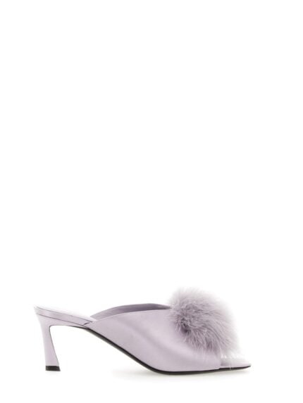 Saint Laurent MULE MAE IN SATIN CREPE