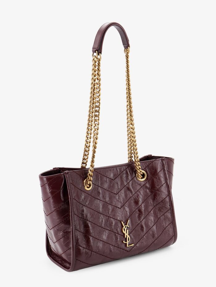 Saint Laurent Niki Vintage-effect Leather Shopping Bag