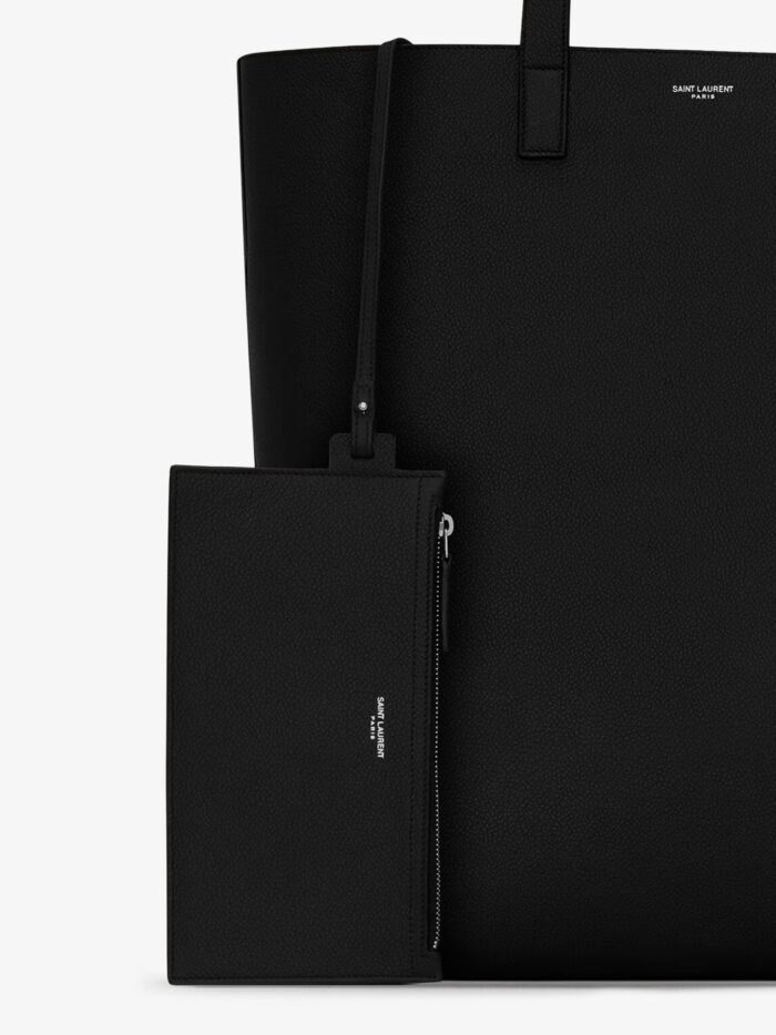 Saint Laurent North/South Leather Tote Bag