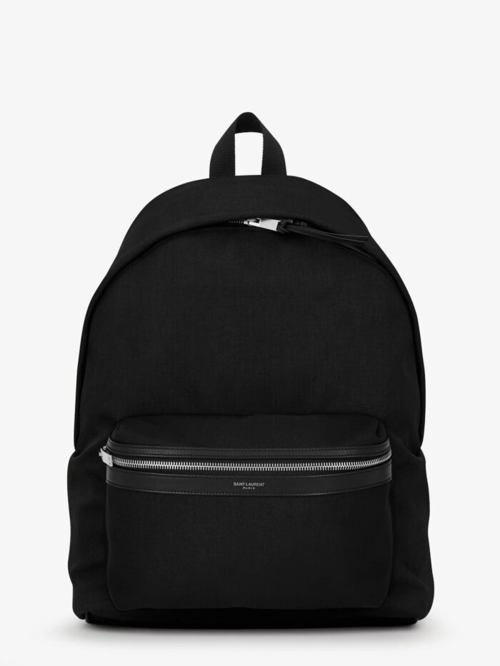 saint laurent nylon and leather city backpack Saint Laurent Nylon And Leather City Backpack