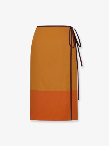 Saint Laurent Nylon Pencil Skirt