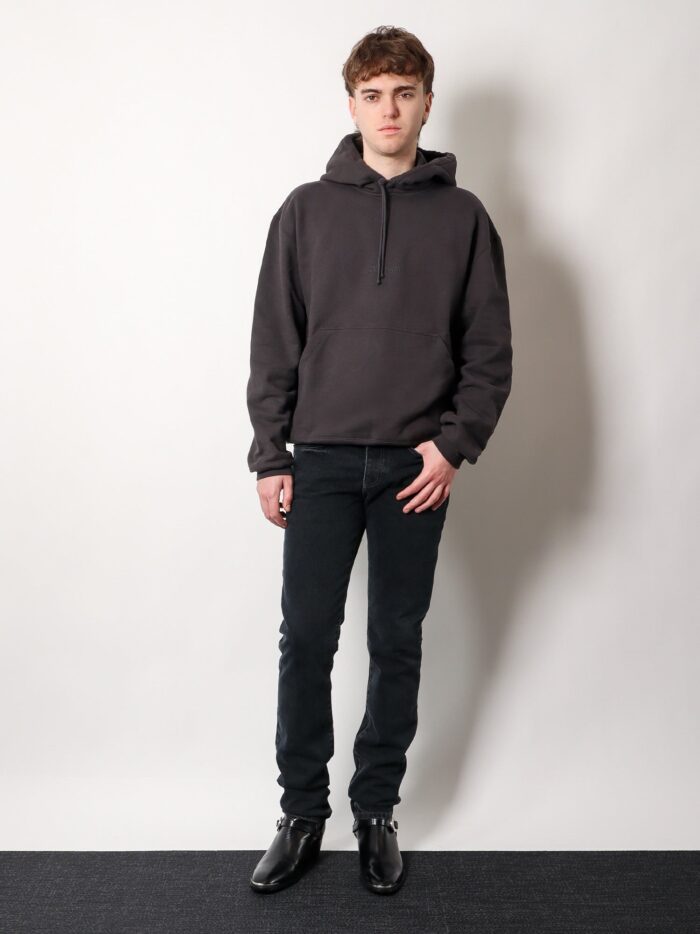 Saint Laurent Organic Cotton Sweatshirt With Frontal Logo Embroidery