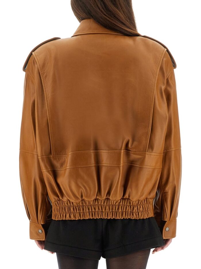 Saint Laurent OVERSIZED LEATHER JACKET