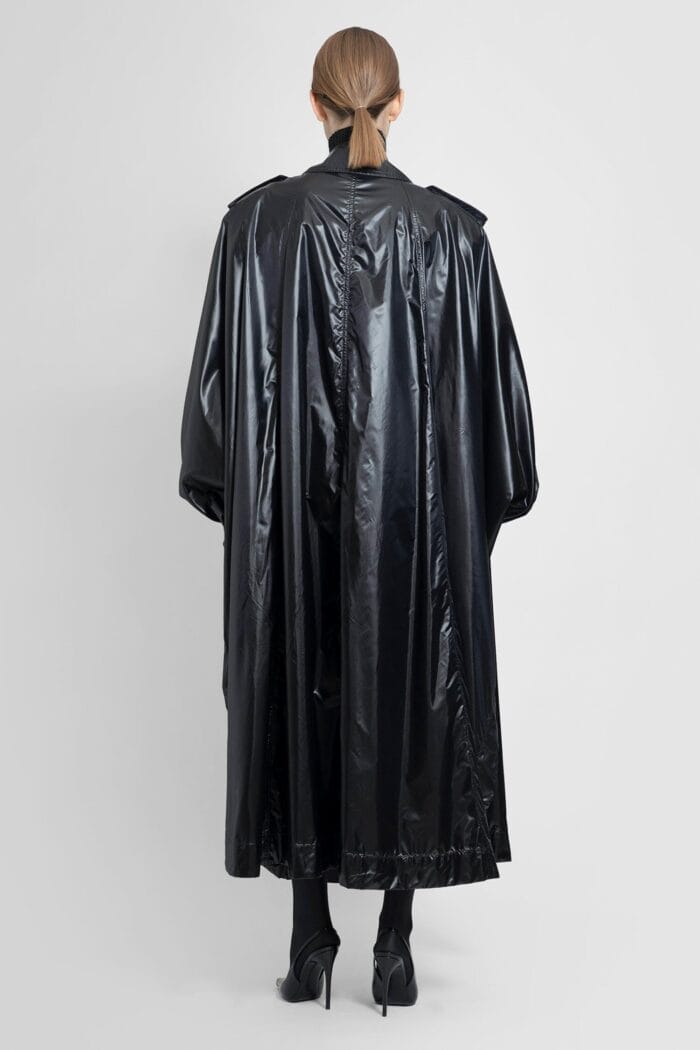 SAINT LAURENT Padded Nylon Cape Coat