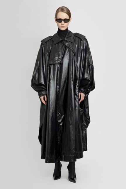 SAINT LAURENT Padded Nylon Cape Coat