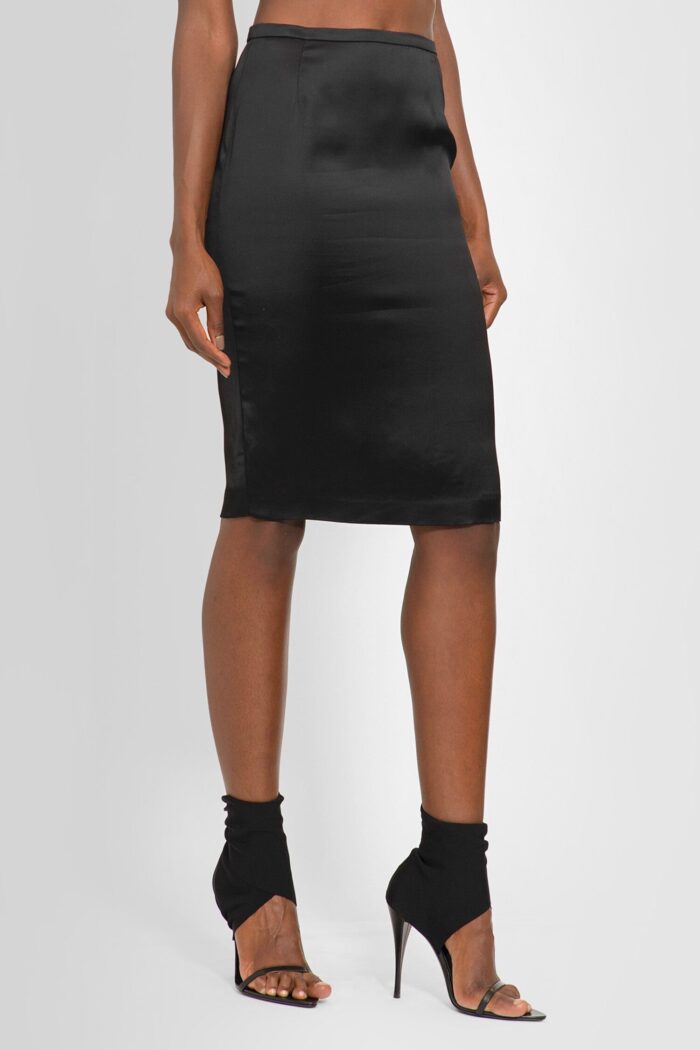 SAINT LAURENT Pencil Skirt In Satin