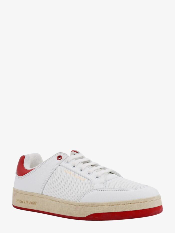 Saint Laurent Perforated Leather Sneakers