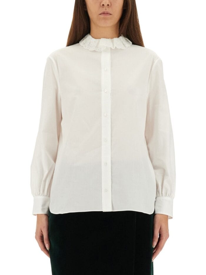 Saint Laurent PIERROT COLLAR SHIRT