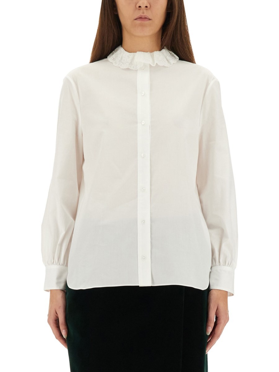 Saint Laurent PIERROT COLLAR SHIRT