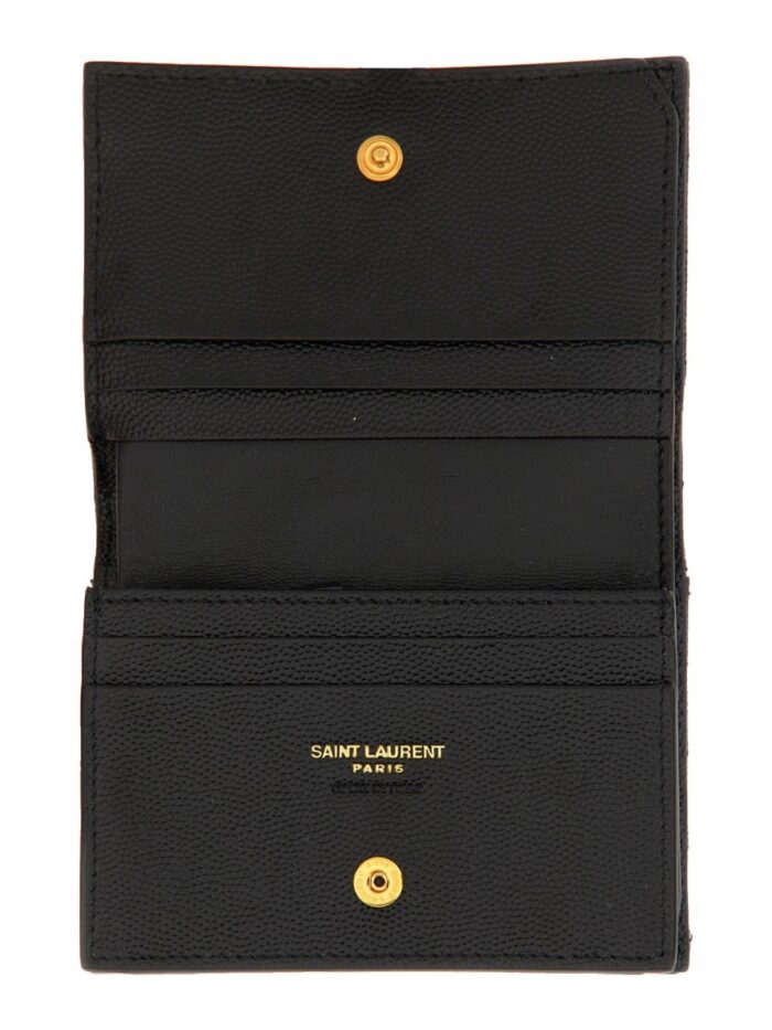 Saint Laurent PORTA CARTE CON PATTA CASSANDRE MATELASSÉ