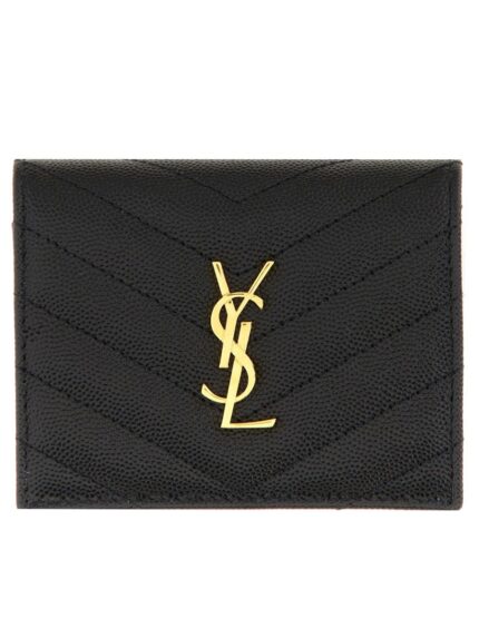Saint Laurent PORTA CARTE CON PATTA CASSANDRE MATELASSÉ