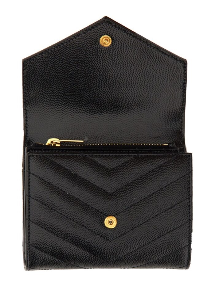 Saint Laurent PORTAFOGLIO TRI-FOLD COMPATTO "CASSANDRE"