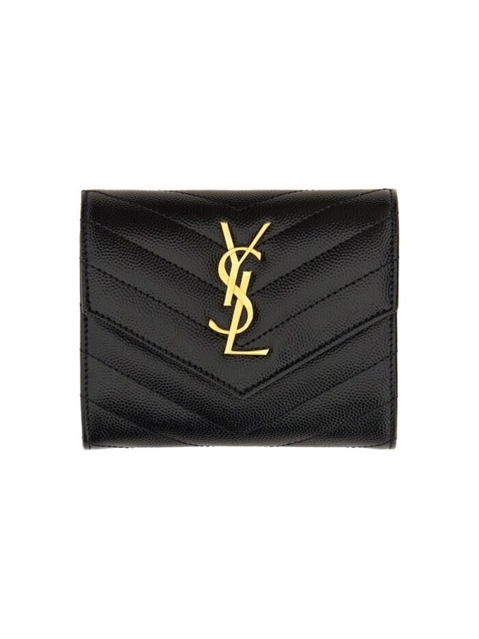 Saint Laurent PORTAFOGLIO TRI-FOLD COMPATTO "CASSANDRE"