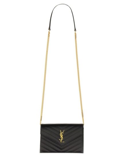 Saint Laurent PORTAFOGLO CON CATENA "ENVELOPE CASSANDRE"