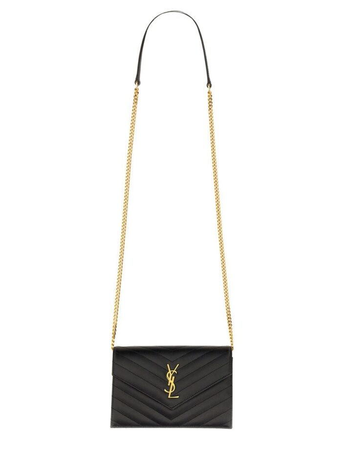 Saint Laurent PORTAFOGLO CON CATENA "ENVELOPE CASSANDRE"