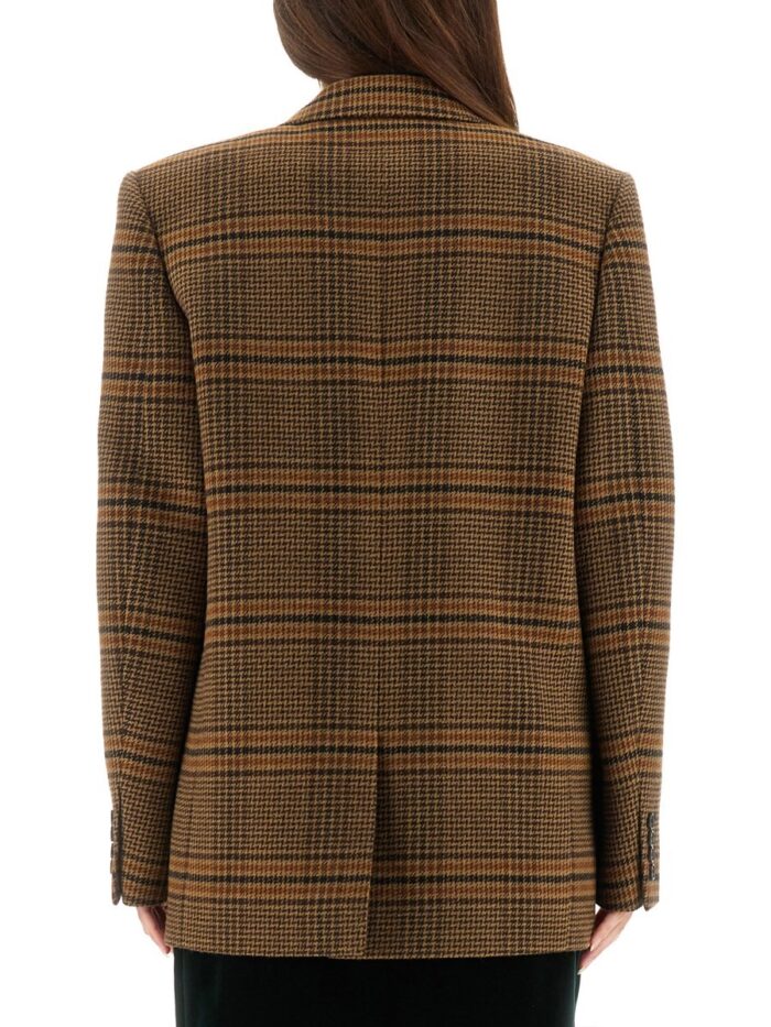 Saint Laurent PRINCE OF WALES WOOL JACKET
