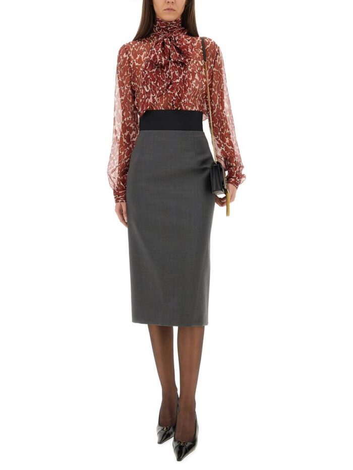 Saint Laurent PRINTED SILK SHIRT