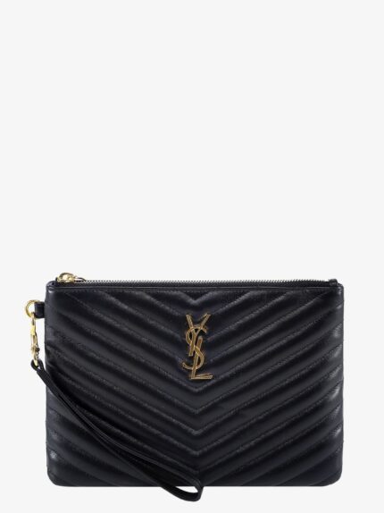 Saint Laurent Quilted Leather Clutch
