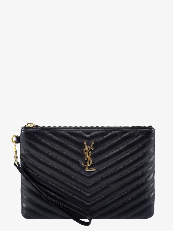 Saint Laurent Quilted Leather Clutch