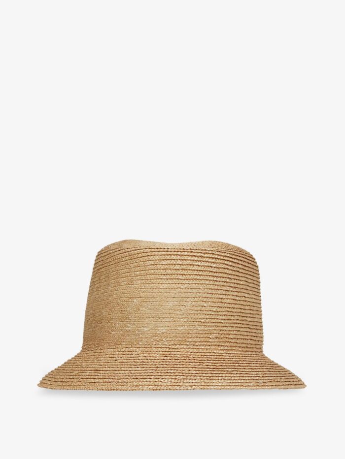 Saint Laurent Raffia Fedora Hat