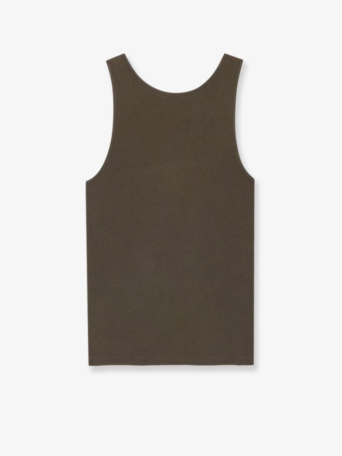 Saint Laurent Ribbed Cotton Top