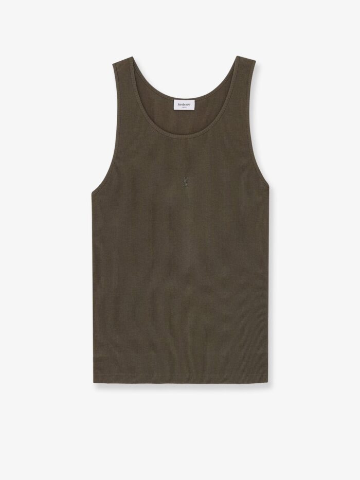 Saint Laurent Ribbed Cotton Top