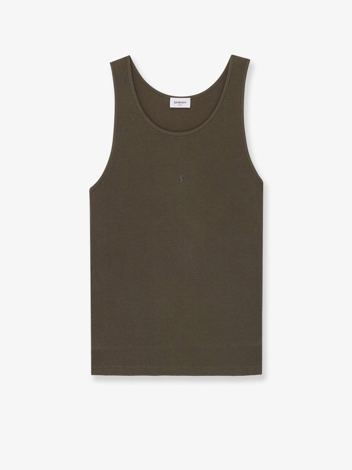 Saint Laurent Ribbed Cotton Top