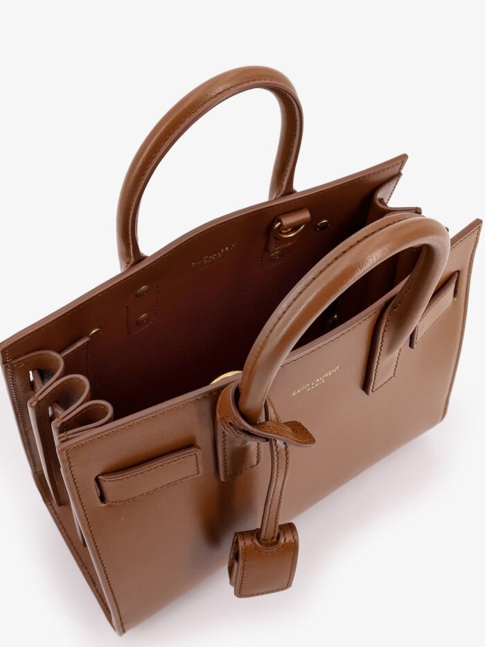 Saint Laurent Sac De Jour Nano Leather Handbag