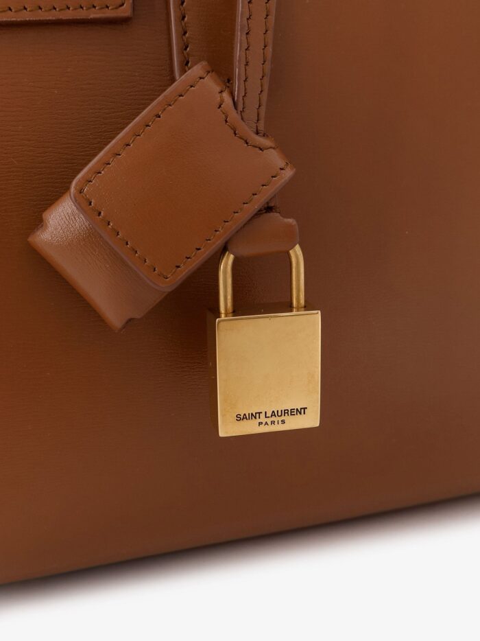 Saint Laurent Sac De Jour Nano Leather Handbag
