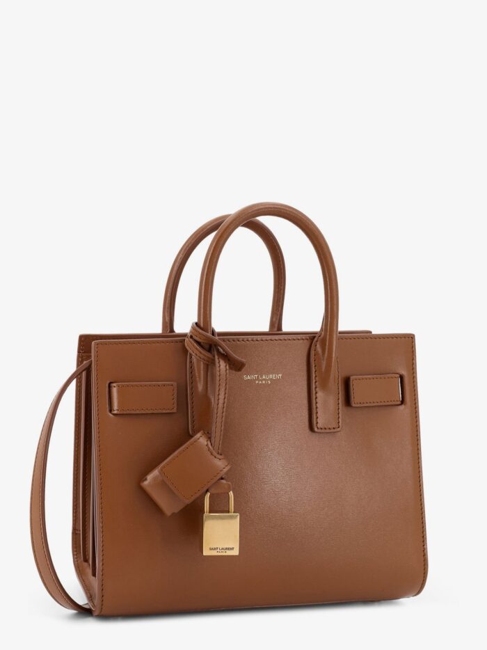 Saint Laurent Sac De Jour Nano Leather Handbag