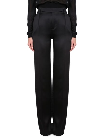 Saint Laurent SATIN FLARED PANTS
