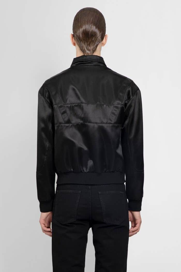 SAINT LAURENT Satin Teddy Jacket