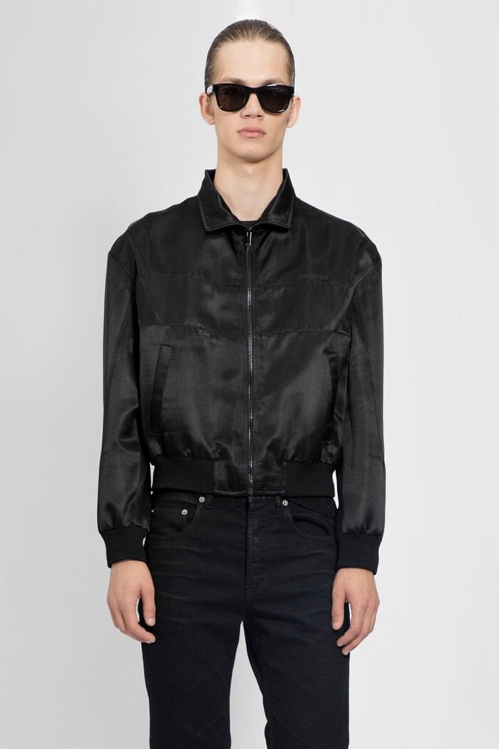 SAINT LAURENT Satin Teddy Jacket