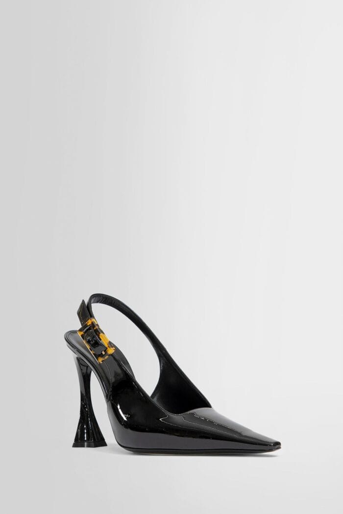 SAINT LAURENT Sevilla Slingback Pumps In Patent Leather