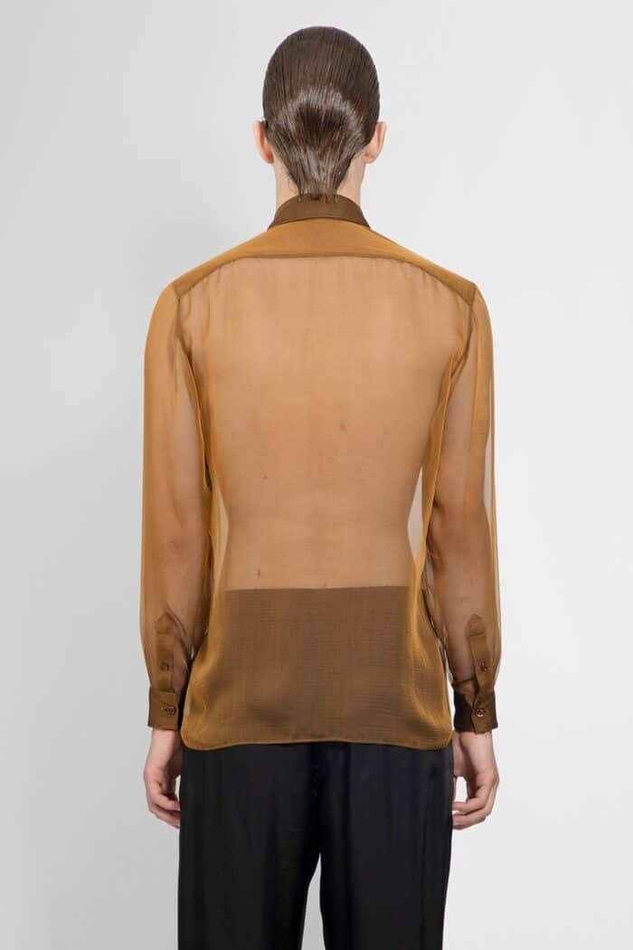 SAINT LAURENT Shirt In Silk Muslin