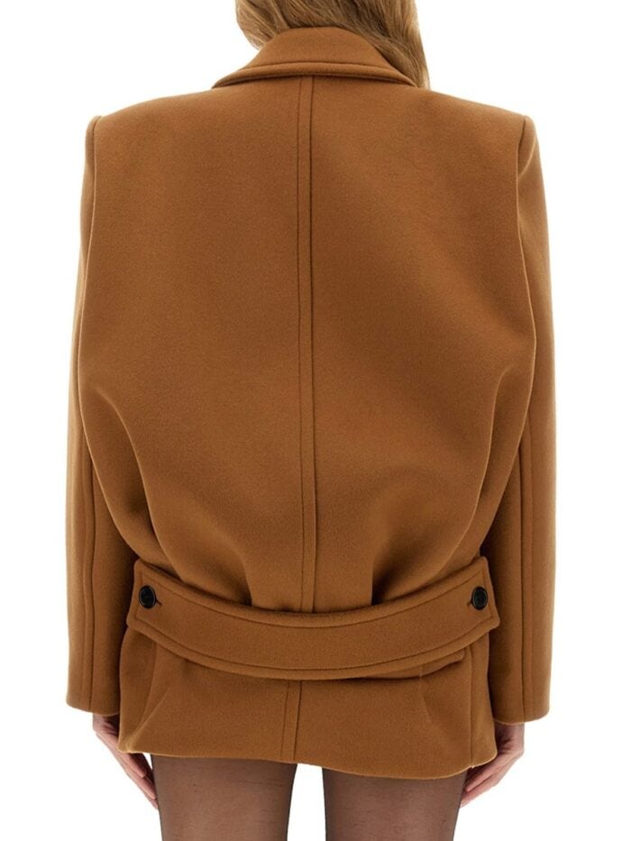 Saint Laurent SHORT WOOL COAT