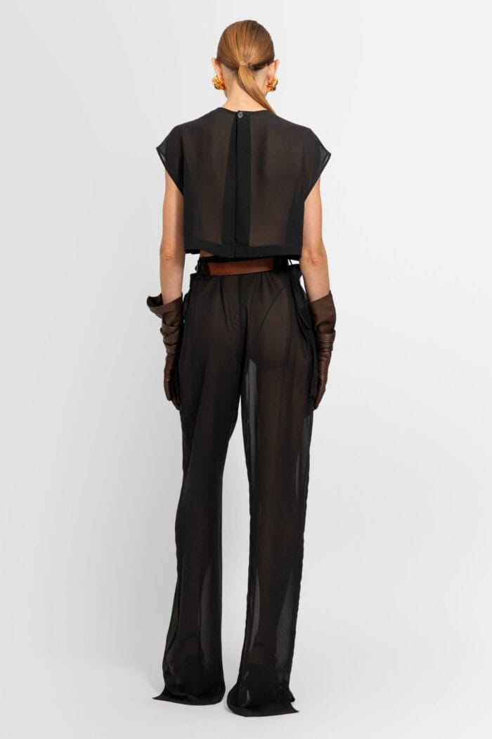 SAINT LAURENT Silk Chiffon Jumpsuit