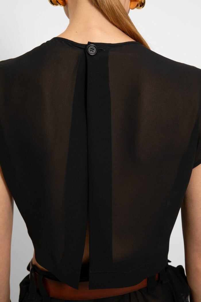 SAINT LAURENT Silk Chiffon Jumpsuit