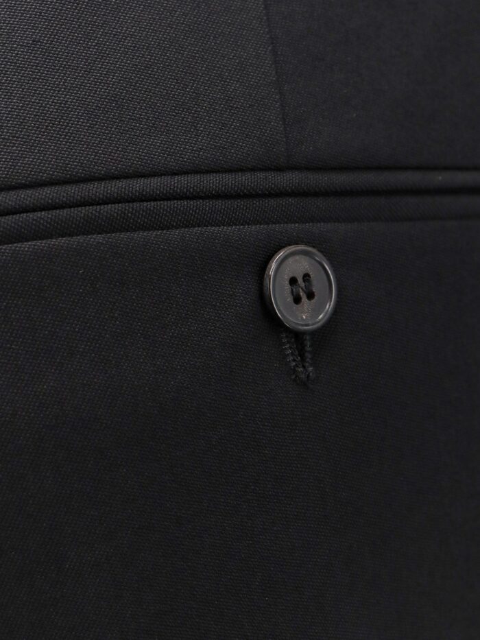 Saint Laurent Sustainable Virgin Wool Trouser With Frontal Pinces