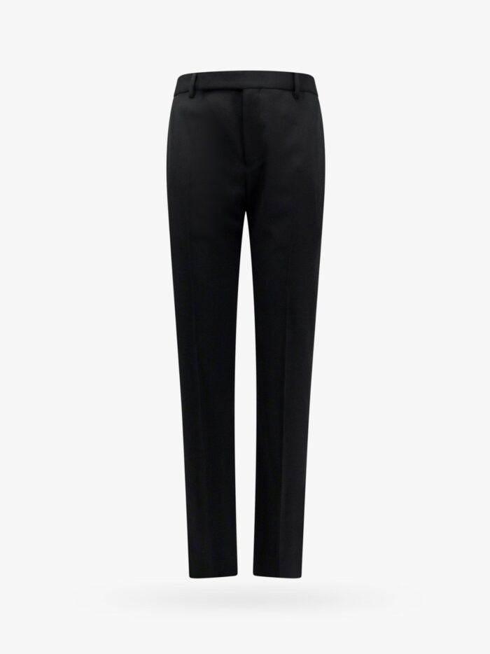 Saint Laurent Sustainable Virgin Wool Trouser With Frontal Pinces