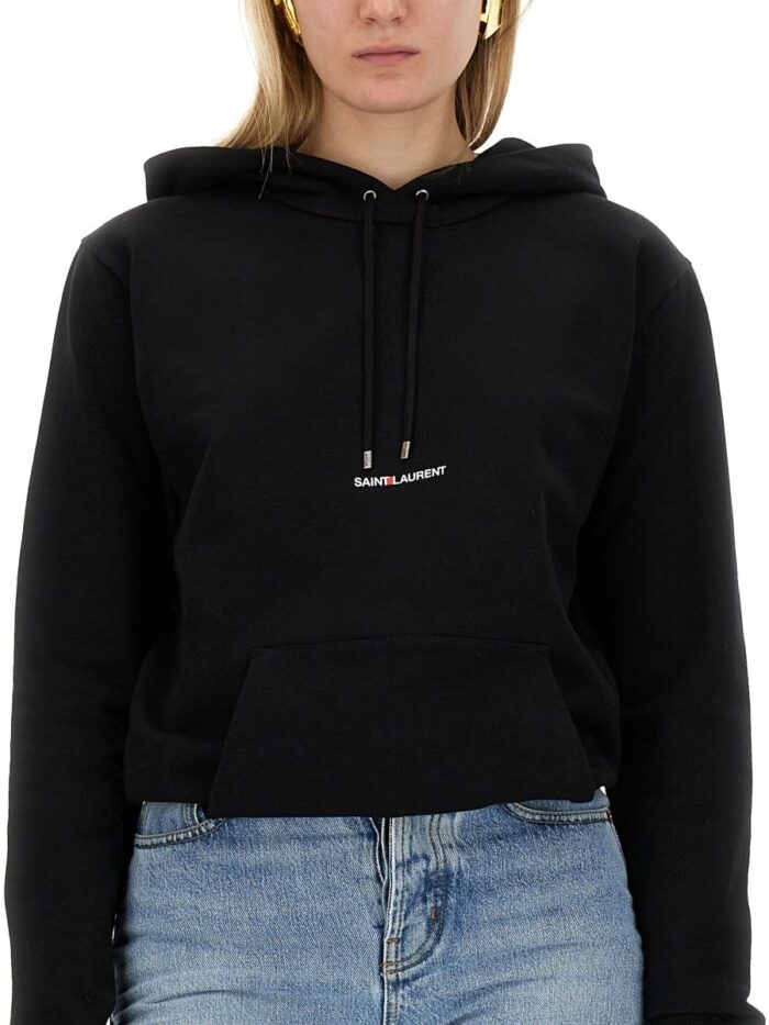 Saint Laurent SWEATSHIRT WITH LOGO PRINT